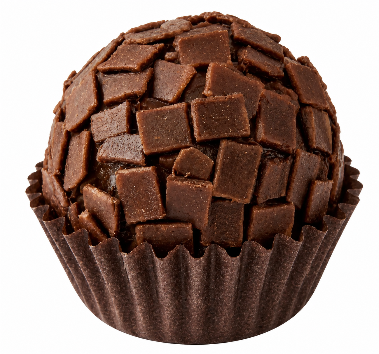 Brigadeiro Meio Amargo com granulado e chocolate 50% cacau