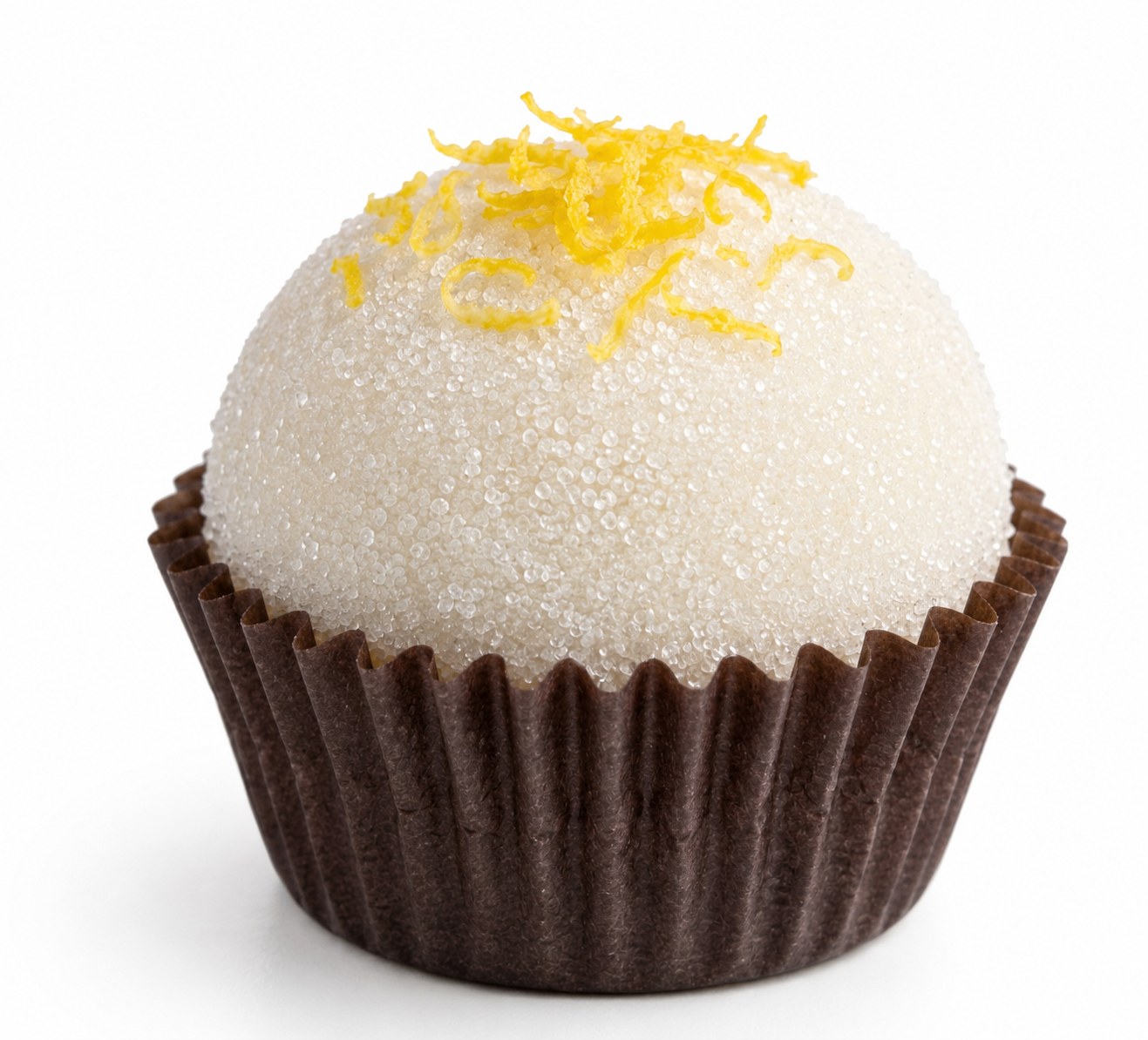 Brigadeiro de Limão Siciliano com chocolate branco e raspas de limão