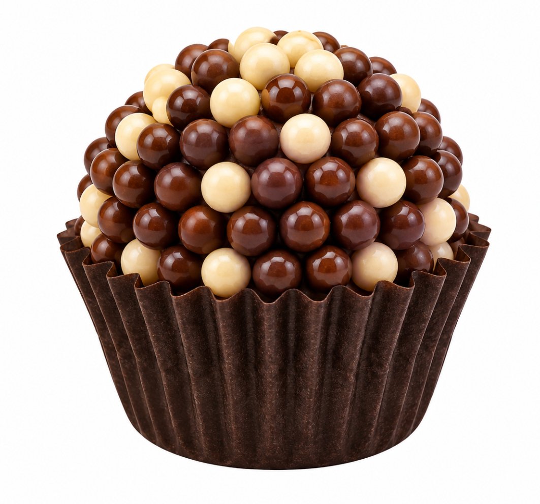 Brigadeiro Chocoballs com bolinhas crocantes de chocolate